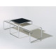 Knoll Breuer Laccio Tavolino quadrato laminato nero vista