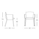 Poltroncina Brezza Scab dimensioni