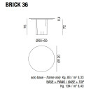 Brick 36 Tavolo Ø 120 Gervasoni dimensioni