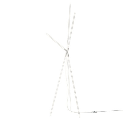 Brilliant lampada da terra Bianco