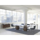 Knoll Mies Van Der Rohe Brno Poltroncina struttura piatta con braccioli rivestiti ambientazione