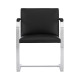 Knoll Mies Van Der Rohe Brno Poltroncina struttura piatta con braccioli rivestiti vista