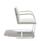 Knoll Mies Van Der Rohe Brno Poltroncina struttura piatta con braccioli rivestiti vista