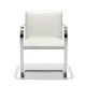 Knoll Mies Van Der Rohe Brno Poltroncina struttura piatta con braccioli rivestiti vista