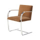 Knoll Mies Van Der Rohe Brno Poltroncina struttura piatta senza braccioli rivestiti vista