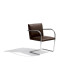 Knoll Mies Van Der Rohe Brno Poltroncina struttura tubolare senza braccioli rivestiti vista