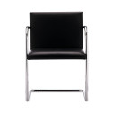 Knoll Mies Van Der Rohe Brno Poltroncina struttura tubolare senza braccioli rivestiti vista