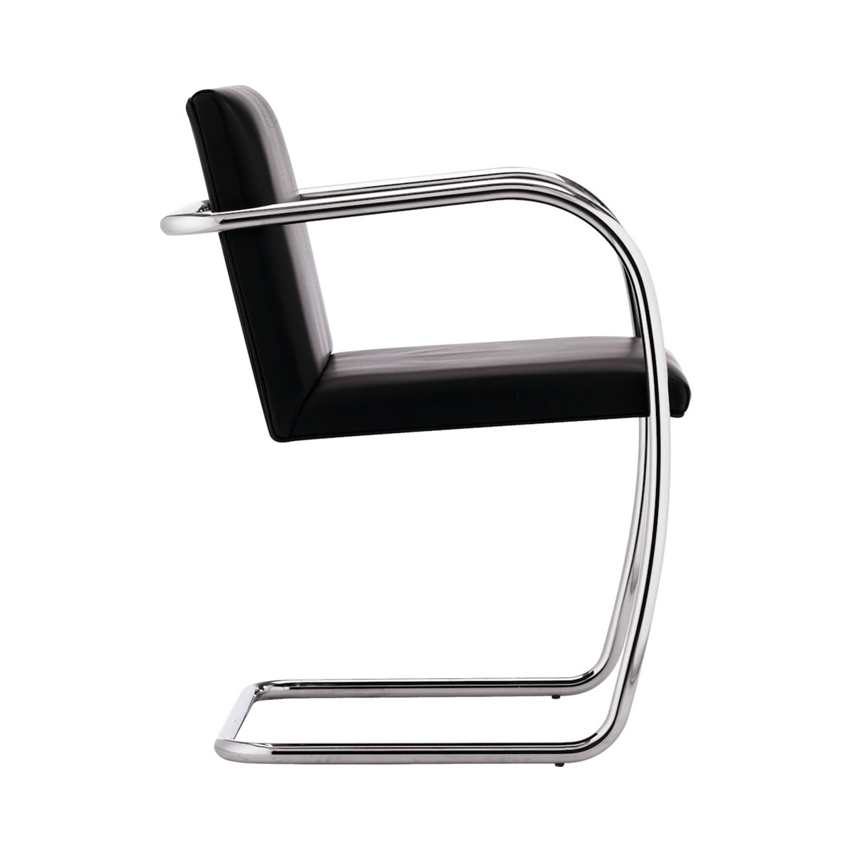 Knoll Mies Van Der Rohe Brno Poltroncina struttura tubolare senza braccioli rivestiti