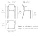 Brooklyn Sedia Brooklyn con braccioli Vondom dimensioni