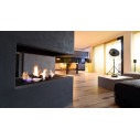 Bruciatore Rettangolare 60 nero 3 litri ambientazione