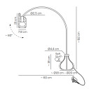 Bul-Bo Lampada da tavolo Axolight dimensioni