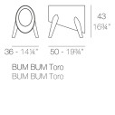 Bum Bum Sgabello Vondom dimensioni