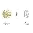 C'est La Vie Celing-Wall Mini lampada da parete-soffitto White Slamp dimensioni