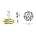 C'est La Vie Suspension Large lampada a sospensione White Slamp dimensioni