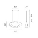 Artemide Cabildo lampada a sospensione dimensioni