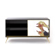 Cabinet Sliding Door Lipsticks Black Seletti vista