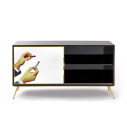 Cabinet Sliding Door Lipsticks Black Seletti vista
