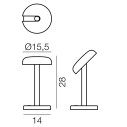  Cabriolette lampada da tavolo Martinelli Luce dimensioni