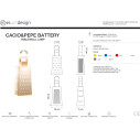 Cacio&Pepe Battery lampada da tavolo In-es.artdesign scheda tecnica