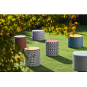 Calybabu Pouf da giardino in tessuto Contardi ambientazione