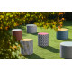 Calybabu Pouf da giardino in tessuto Contardi ambientazione