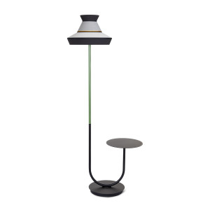 Calypso Guadaloupe Outdoor lampada da terra con tavolino