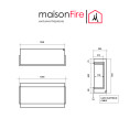 Camino elettrico Lepiaki 125 Maisonfire dimensioni