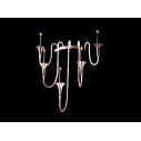 Candelabro da muro Octopus Pirex 5 bracci H 112 80x52 naturale VGnewtrend ambientazione