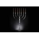 Candelabro Ebraico 7 bracci Pirex H 110 80x25 naturale VGnewtrend ambientazione