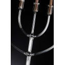 Candelabro Ebraico 7 bracci Pirex H 110 80x25 naturale VGnewtrend dettaglio