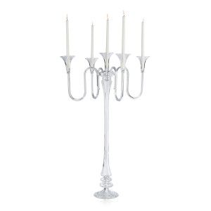 Candelabro Royal Pirex 5 bracci H 100 Ø65 naturale