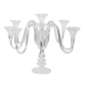 Candelabro Royal Pirex 9 bracci H 45 Ø52 naturale