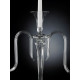 Candelabro Royal Pirex 3 bracci H 72 60x15 naturale VGnewtrend dettaglio