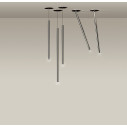 Canna nuda metallo pendant lampada a sospensione Nemo Lighting ambientazione