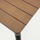 Tavolo da esterno allungabile Canyelles polipropilene, alluminio nero opaco 180/240x100 cm Kave Home dettaglio