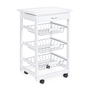 Carrello cucina Big Chef 3cest-1c bianco