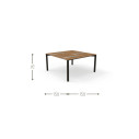 Casilda tavolo da pranzo 150 x 150 Talenti Outdoor dimensioni