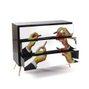 Cassettiera 3 Cassetti Lipsticks Black Seletti dettaglio