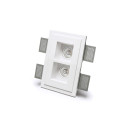 Cassiopea Double 4180A Faretto a incasso a plafone 9010 novantadieci vista