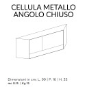 Cellula Composizione 4 con 9 moduli Mogg modulo angolo chiuso