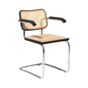 Knoll Breuer Cesca Sedia con braccioli faggio nero