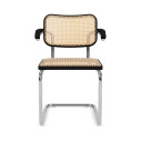Knoll Breuer Cesca Sedia con braccioli faggio nero vista