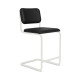 Knoll Breuer Cesca Relax Sgabello Counter verniciato rivestito vista struttura bianco ultra opaco