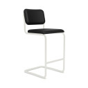 Knoll Breuer Cesca Relax Sgabello Bar verniciato rivestito vista struttura bianco ultra opaco