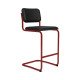 Knoll Breuer Cesca Relax Sgabello Bar verniciato rivestito vista struttura rosso scuro ultra opaco