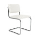 Knoll Breuer Cesca Relax Sedia senza braccioli rivestita vista Pelle Volo White