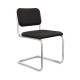 Knoll Breuer Cesca Relax Sedia senza braccioli rivestita vista Velluto Pelle Black 