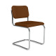 Knoll Breuer Cesca Relax Sedia senza braccioli rivestita vista Tessuto Puff Bronze