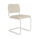 Knoll Breuer Cesca Relax Sedia senza braccioli verniciata rivestita vista struttura bianca