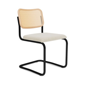 Knoll Breuer Cesca Sedia senza braccioli verniciata faggio naturale seduta rivestita